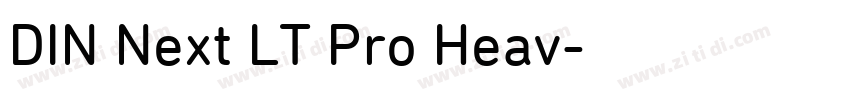 DIN Next LT Pro Heav字体转换
